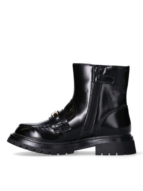 Stivali logo oro TOMMY HILFIGER | 34017NERO